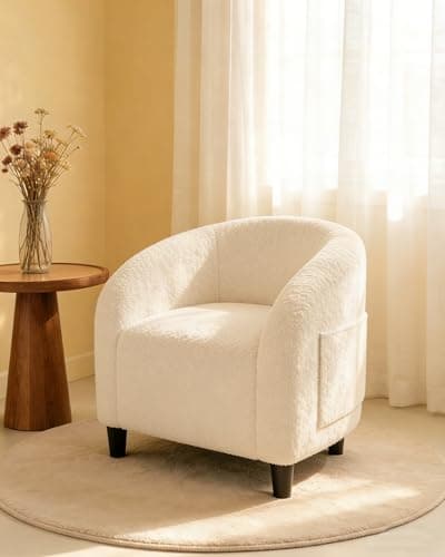 An accent chair in a cozy reading corner