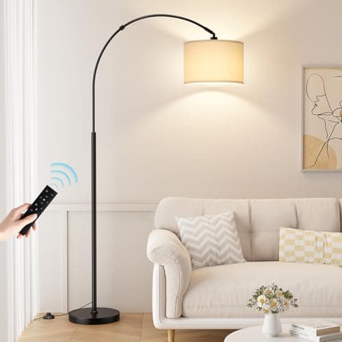 A table lamp casting warm light on a side table