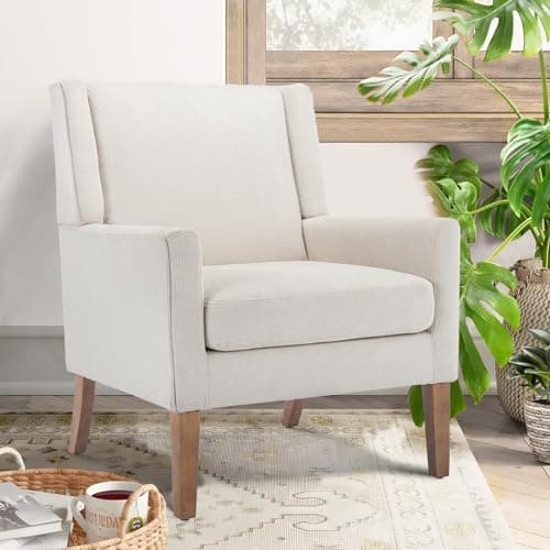 An accent chair in a cozy reading corner